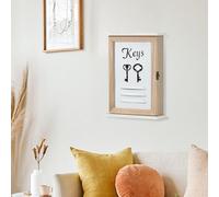 Portachiavi decorativo da appendere alla parete, portaoggetti rustico, 6 ganci