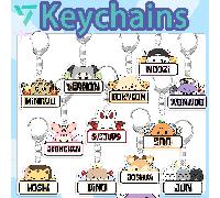 Portachiavi dei Seven-Teen/SVT/Kpop, Portachiavi dei Seven-Teen, Portachiavi con nome, Portachiavi carino a fumetti, Portachiavi ciondolo per borsa, Ciondolo decorativo per borsa in tela, Portachiavi
