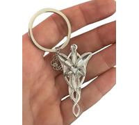 Portachiavi di Arwen Ciondolo Colore Argento Compatibile col Signore degli Anelli Stella del Vespro Aragorn Gadget Accessori Idea Regalo Magia Fantasy Cosplay