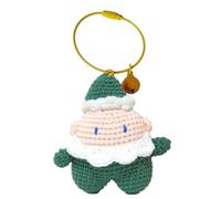 Portachiavi di Babbo Natale all'uncinetto,Bambola all'uncinetto,Portachiavi zaino di Babbo Natale del fumetto - portachiavi di decorazione artigianale, ciondolo portachiavi per borsa, zaino