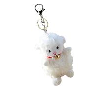 Portachiavi di pecora - Catena di agnello | Ciondolo di pecora in lana | Giocattolo di peluche Charm di borsa di pecora bianca | 9 cm / 3,5 pollici di agnello in peluche usa, a, Se