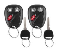 Portachiavi di ricambio adatto per Chevy Silverado Avalanche Suburban Tahoe SSR GMC Sierra Yukon Saturn Vue Cadillac Escalade Hummer H2 Torrent 2003 2004 2005 2006, LHJ011 Telecomando a 3 pulsanti, 2