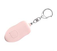 Portachiavi di sicurezza personale con forte allarme di salvataggio da 140 dB, design compatto per uso esterno, contro le minacce (rosa)