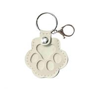 Portachiavi di stoccaggio della pelliccia del cane, portachiavi sveglio della zampa di cuoio, portachiavi a forma di zampa del gatto del cane, catena chiave unica della collezione commemorativa