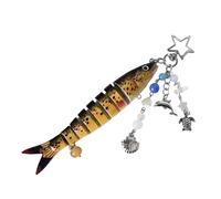 Portachiavi divertente pesce - Chiavi a forma di pesce per pescatore - Idea regalo per genitori Compagno Realistico Gadget da collezione per viaggi Trasporti aula relax, Un, Se référer au descriptif