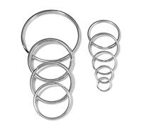 Portachiavi diviso piatto in acciaio inossidabile 304 da 5-50 pezzi