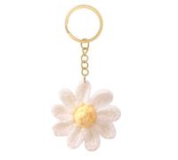 Portachiavi Donna Margherita Fatta a Mano,Portachiavi Ciondolo,Portachiavi Carino,Charm Estetico per Borsa,portachiavi da donna,Decorazione Portachiavi Carino per Chiavi Auto,Borsetta o Portafoglio