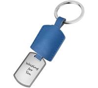 Portachiavi Donna Morellato Story SD7311 Acciaio e Pelle Blu