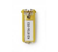 Portachiavi Durable Key Clip Giallo 25 mm x 68 mm 6 pezzi