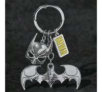 Portachiavi e ciondolo per borse con maschera da eroe e ciondolo a forma di pipistrello Tagli UnicaFumettoLega di zinco