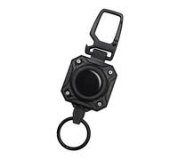Portachiavi estraibile, porta badge a moschettone, portachiavi a moschettone facile da tirare, portachiavi aperto con fibbia anti-perdita per alpinismo,