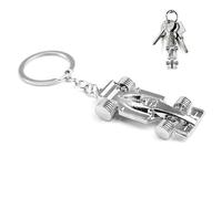 Portachiavi F1 in Metallo per Auto da Corsa - Ciondolo Chiave Automobilistico - Grande Regalo per Uomini per la Festa del Papà