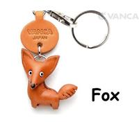 Portachiavi/fascino animali in pelle 3D fatti a mano volpe VANCA Made in Ja...