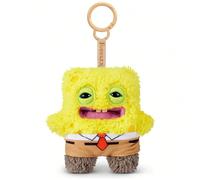 Portachiavi Fuggler-Licensed Collab Spongebob 5", Spongebob/Patrick Stella/Gary il Lumacone/Squidward/Sheldon Plancton, Mostro di peluche brutto e divertente con denti simili a quelli umani, ciondolo