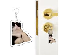 Portachiavi Gattino | Portachiavi in Acrilico Gatto Divertente - Charm Animale Accessorio Moda Per Donna Zaino Borsa Regalo Scolastico
