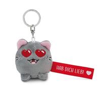 NICI Portachiavi gatto Hab dich lieb! rosso 5 cm