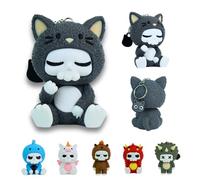 Portachiavi Gatto Kawaii con Anello Ciondolo per Zaino Accessorio Originale Regalo Carino Unico Mini Figura Charm Decorazione Borsa Auto Astuccio Animali