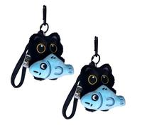 Portachiavi Gatto Peluche Morbido Mini Peluche Cartoon Ciondolo 3D