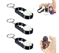 Portachiavi giocattolo decompressivo stampato in 3D, portachiavi divertente antistress, giocattolo sensoriale portatile, stampa 3D, allevia lo stress, migliora la concentrazione (B×3)