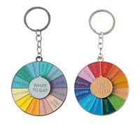 Portachiavi Giradischi Arcobaleno Da 2 Pezzi, Portachiavi Divertenti, Portachiavi Creativi, Portachiavi Regalo, Portachiavi In Metallo