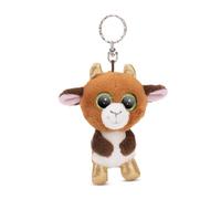 NICI Portachiavi GLUBSCHIS Capra Zoggy 9 cm marrone - Dolcissimo ciondolo sostenibile a forma di animale con anello per cordini e pendenti