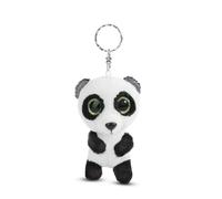NICI Portachiavi GLUBSCHIS Panda Peppino 9cm bianco - Dolcissimo ciondolo sostenibile a forma di animale con anello per cordini e pendenti