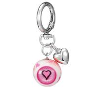 Portachiavi gotico horror bulbo oculare borsa charms accessori Halloween cuore gotico portachiavi portachiavi divertente decorazione cool borsa charms per uomini donne, Amore, Taglia unica