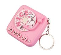 Portachiavi grammofono - pendente da gioco per pianoforte retrò, portatile riproducibile con suono, mini giocattolo musicale portatile, accessorio portachiavi stile vintage | Bambini, adulti,