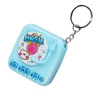 Portachiavi grammofono - pendente da gioco per pianoforte retrò, portatile riproducibile con suono, mini giocattolo musicale portatile, accessorio portachiavi stile vintage | Bambini, adulti,