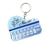 Portachiavi grande a forma di pianoforte, giocattolo con tasti multicolori | Design compatto, strumento musicale con luce LED, giocattolo per lo sviluppo della prima infanzia, per ragazzi e ragazze