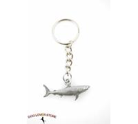 Portachiavi Grande Squalo Bianco In Peltro