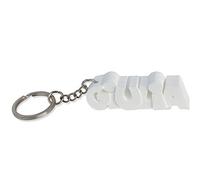 Portachiavi in 3D Personalizzabile con Nome o Testo, per un’idea regalo originale, Fabbricato in Francia, fornito di Anello da 20 mm per appendere le chiavi