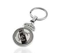 Portachiavi In Acciaio Con Scudo Del REAL MADRID C.F.