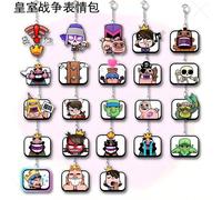 Portachiavi in acrilico di Clash Royale, accessorio per il gioco, emoticon carine del Re e del Goblin, decorazione per zaino, regalo perfetto, regalo di compleanno, regalo ideale, regalo a sorpresa, r