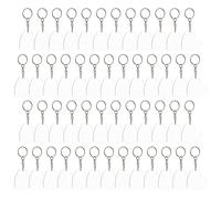 Portachiavi in acrilico grezzi Dischi circolari trasparenti a forma di cuore sfusi Pittura artigianale fai te Decorazione per incisioni Forniture per portachiavi per creazione