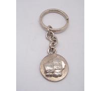 Portachiavi in Argento 925 con Cagnolino e Gattino - cane gatto - cuccioli -