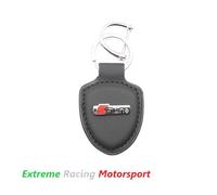 PORTACHIAVI IN ECOPELLE COLORE NERO LOGO METALLICO SLINE