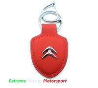 PORTACHIAVI IN ECOPELLE COLORE ROSSO LOGO METALLICO CITROEN