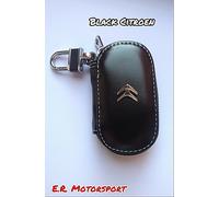 Portachiavi in ecopelle NERO con logo Citroen
