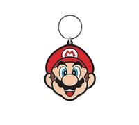 Portachiavi in gomma con personaggio di Super Mario Mario, Multicolore, 6 cm