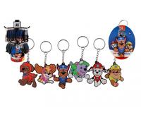 Portachiavi in gomma PAW PATROL 10 cm su espositore girevole (60 pezzi)