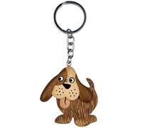 Portachiavi in legno Cane