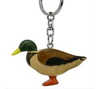 Portachiavi in legno con paperella a forma di anatra