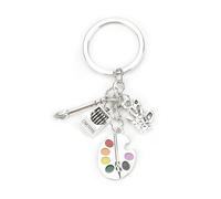 Portachiavi In Metallo Adorabile A Forma Di Pallet È Un Regalo Splendidamente Progettato Per Gli Amanti D'Arte, Un Simbolo Di Amicizia Perfetto., Argento1, S