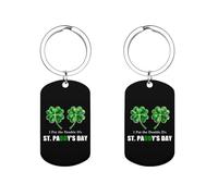 Portachiavi in metallo con scritta "I Put The Double D's in ST. PADDY'S Day", etichette portachiavi personalizzate con anello, regali unici