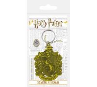 Pyramid International Harry Potter (Hufflepuff Crest) Portachiavi in Metallo, Multi, Taglia Unica Unisex-Adulto