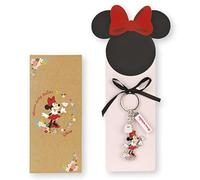 Portachiavi in Metallo Minnie Flower Disney 3 Charm in Confezione Articolo da Regalo Cerimonie Feste