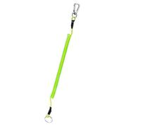 Portachiavi in metallo, Portachiavi elasticizzato 20 pezzi con corda elastica a spirale Moschettone in metallo(Green-1m)
