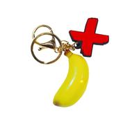 Portachiavi in miniatura a forma di fungo con scatola staccabile Bella borsa fascino gioielli alimentari realistici cultura giapponese portachiavi a forma di fungo, Giallo Verde Banana, Taglia unica
