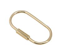 Portachiavi in ottone portatile Anelli a vite Semplice Moschettone Auto Fibbia Clip Titolari Per Gli Uomini Donne Anelli A Vite Per Le Donne